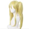 50CM Shoet Wigs Cosplay Costumes Anime Kakegurui Mary Saotome Meari Blonde Ponytail Hair Heat Resistant Cosplay Wig