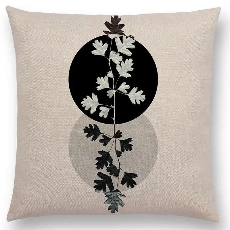 Neuestes Design Verfügbar Geometrische Texturen Grafischer Minimalismus Drucke Magischer Wald Kissenbezug