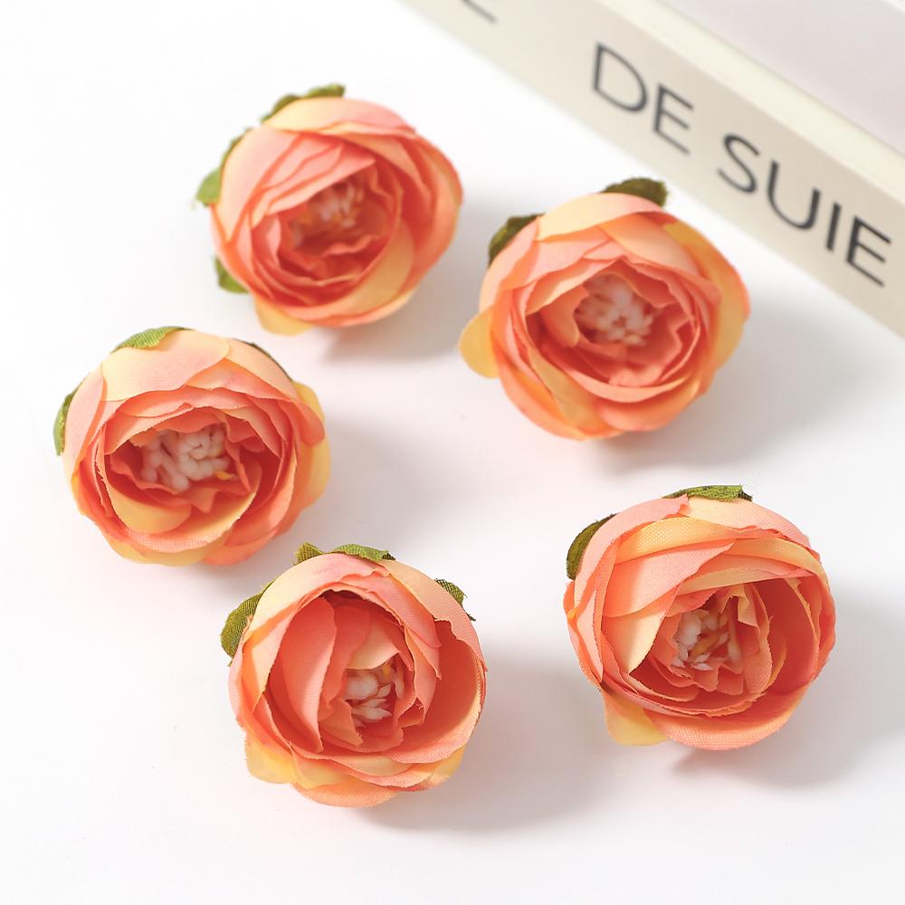 10/20Pcs Small Stamen Rose Artificial Flower Head Fake Flower for Home Decor Bride Clothing Craft Gift Garland Wedding Decoratio