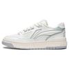 New LiNing Rookie 2 Abrasion Resistant Breathable Low Top Vintage Basketball Shoes Men's White Gray ABCT011-2