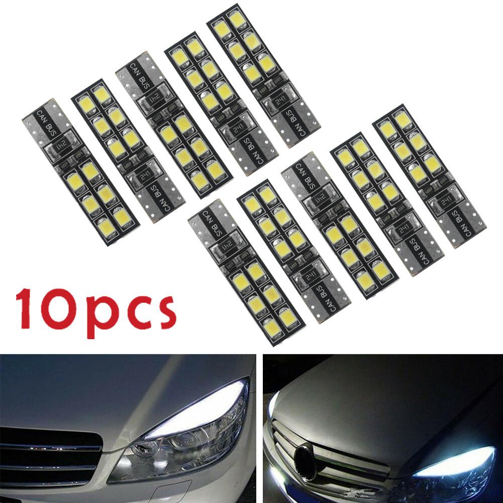 10pcs Car LED Lights Bulb 6000K White Lighting Error Free Canbus For Mercedes W204 C300 DC12-24V Accessories Car Light Bulbs