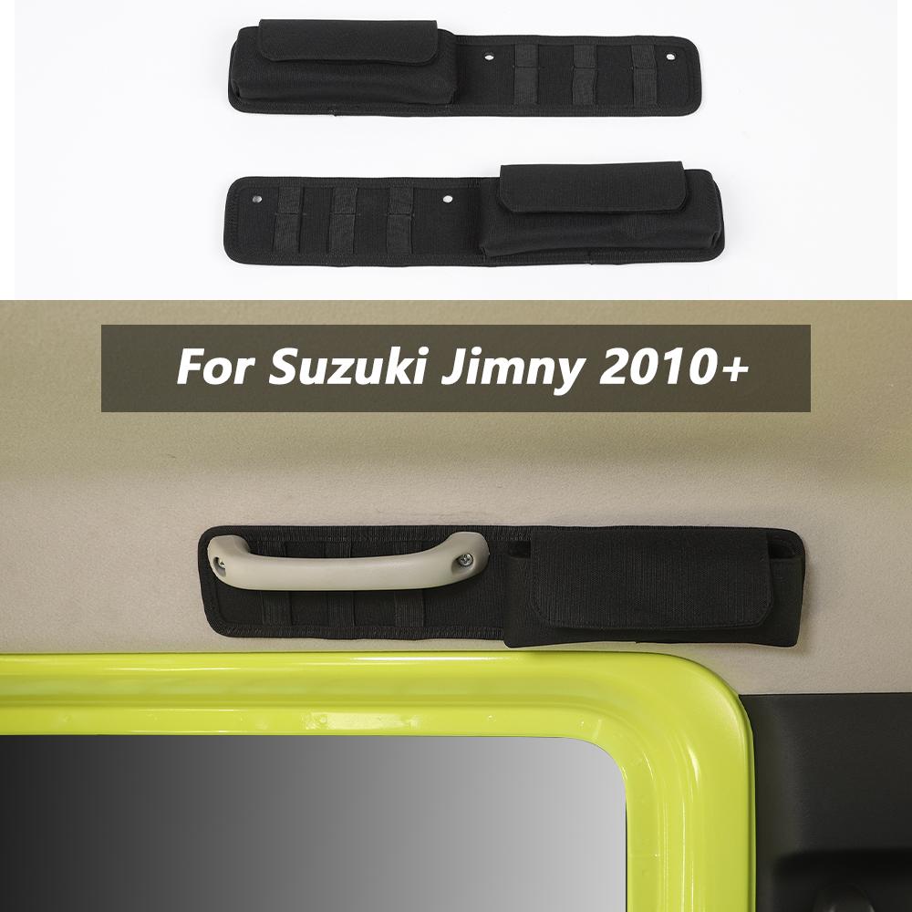 Car Storage Bag Top Grab Handle Organizer Pouch for Suzuki Jimny 20102021 Accessories, Black