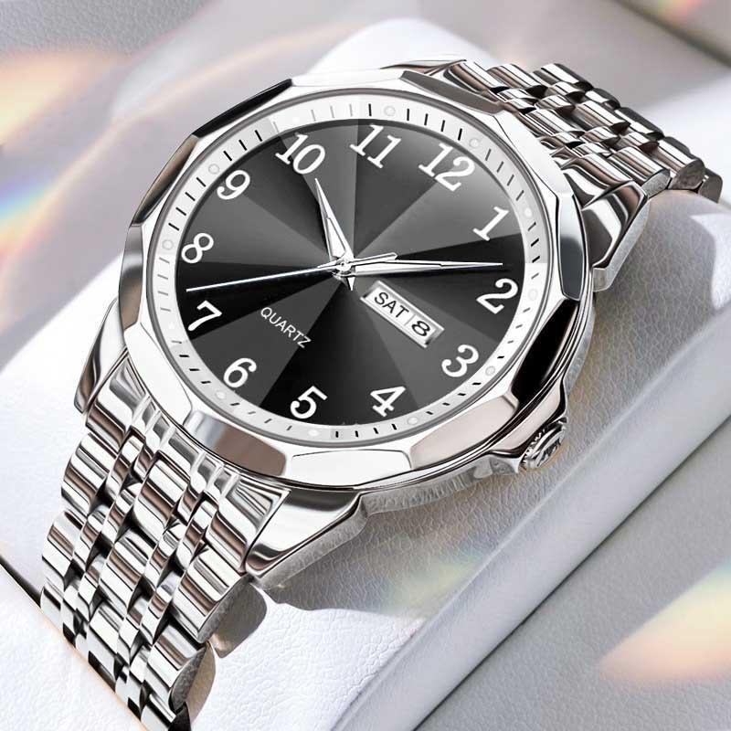 New Business Men's Watch Double Calendar High-end Quartz Men's Watch Fashion Multi-function Watch Non-mechanical Watch