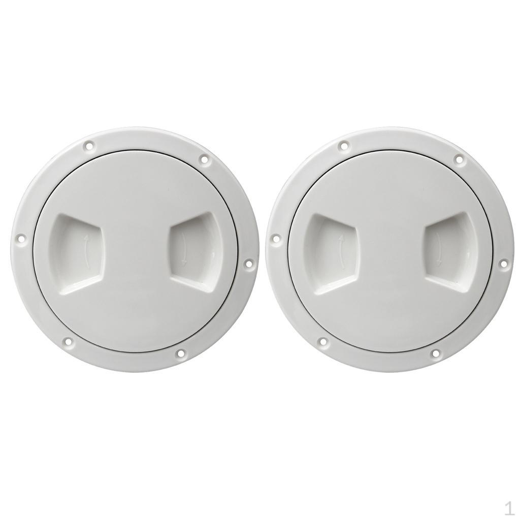 2-Pack Solid Marine Boat RV 5 inches Hatch Cover