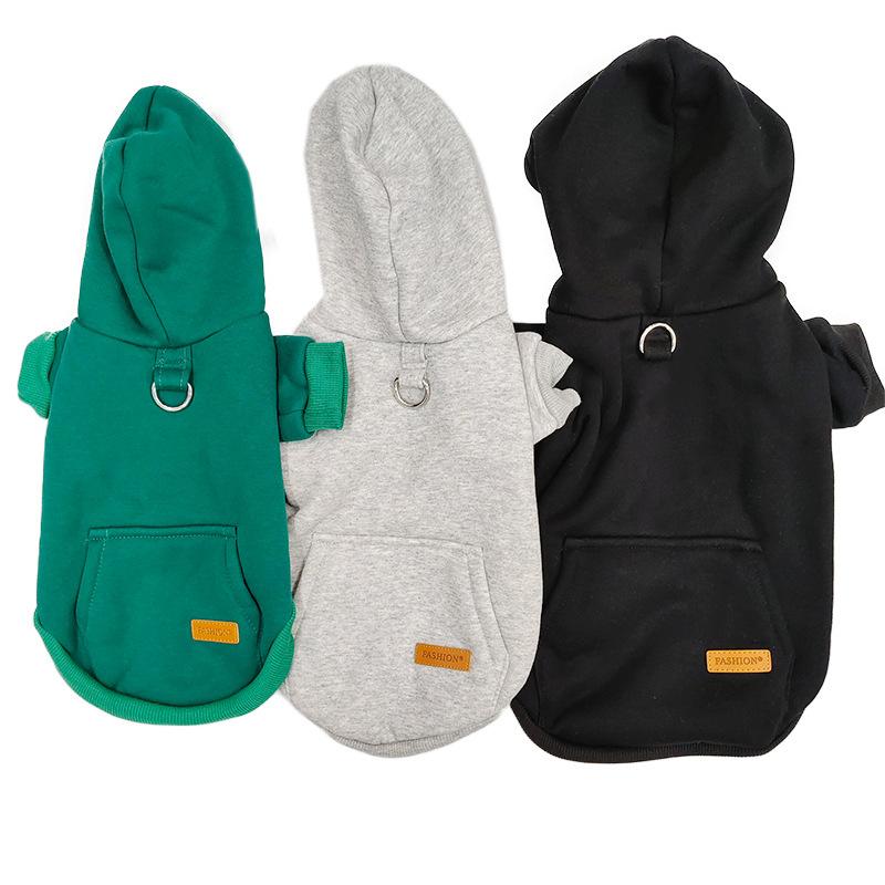 Pet Hooded Sweatshirt Bichon Frise Dog Clothes Cotton Small and Medium-sized Dog Autumn and Winter New Pet Clothes