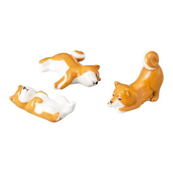 Cute Shiba Inu Chopstick Rest - Shiba Inu Everyday - Approx. 6x4cm Animal Kitchenware, White, SAN4573