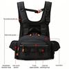 Zaino a Gilet Sportivo Borse Borsa da Petto per Pesca Borsa da Pesca Esterna Antigraffio Borsa da Petto Antispruzzo Multicolore