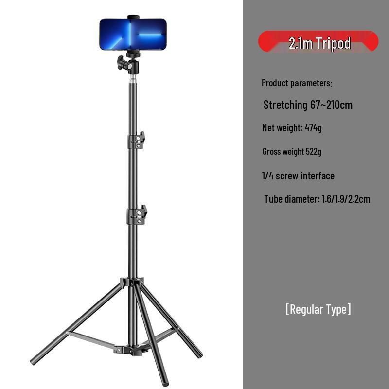 Suporte Tripé Multifuncional Portátil para Transmissão ao Vivo, Fotografia, Uso Doméstico e Atividades ao Ar Livre