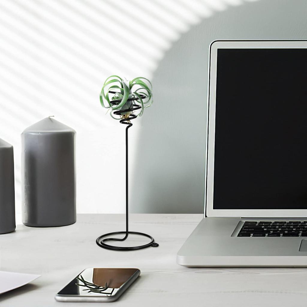 iplusmile Air Plant Air Air Plant Plant Mini Spiral Plant Plant Set of 3 Holder, Plant, Stand, Stand, Houseplant, Pot, Stand, Holder, Metal,