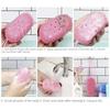 Double Side Silicone Bubble Bath Body Brush with Soap Storage Sponge Massage Scalp Scrubber Skin Clean Exfoliating
