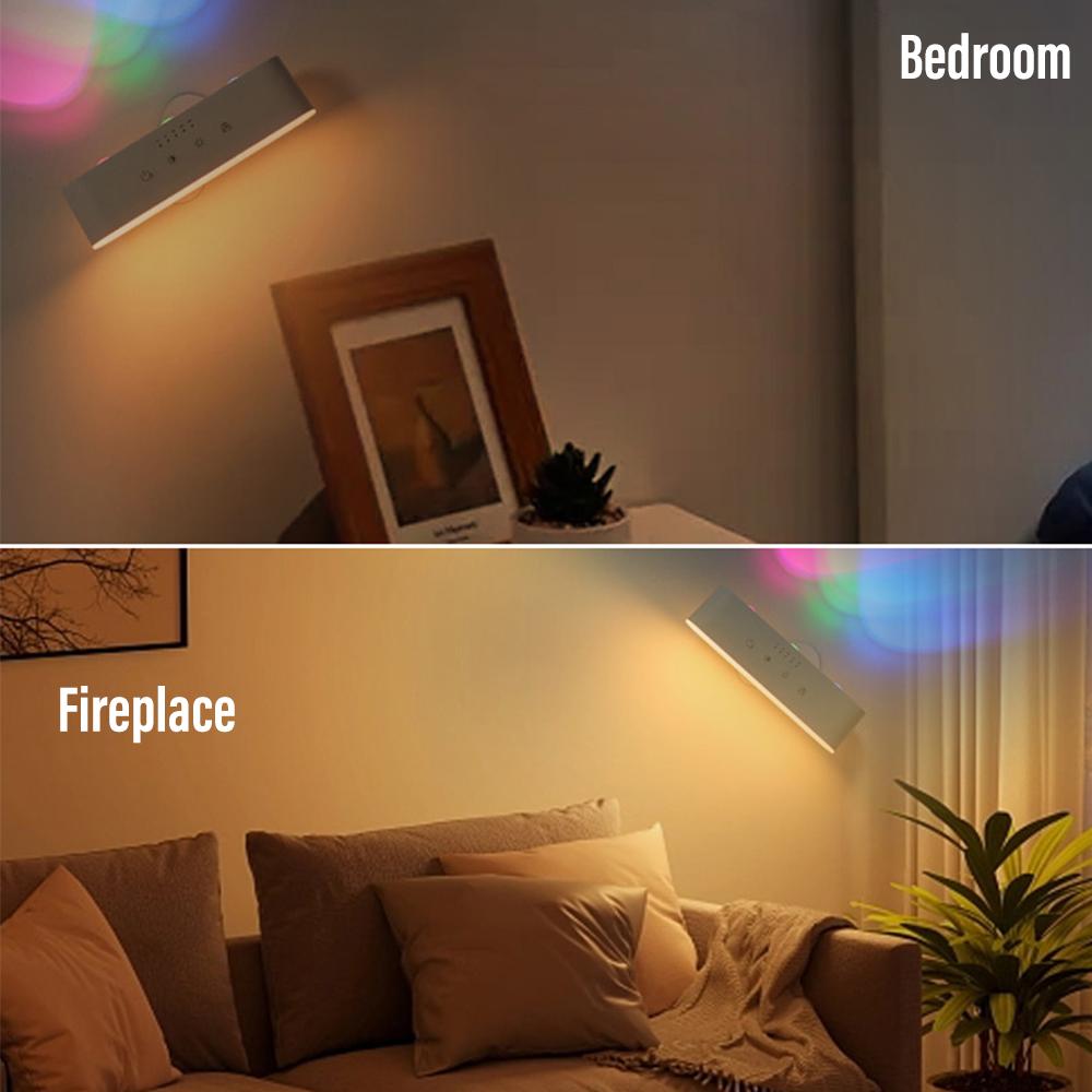 1PC Smart Wall Sconce USB Rechargeable Remote Control Ambient Light RGB and White Dimmable Lighting Night Lights