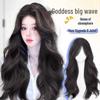 Women's Full Head Wig: Long Curly, Fluffy, Natural-Looking, Thickening with Traceless Middle Part and Big Wave Bangs.