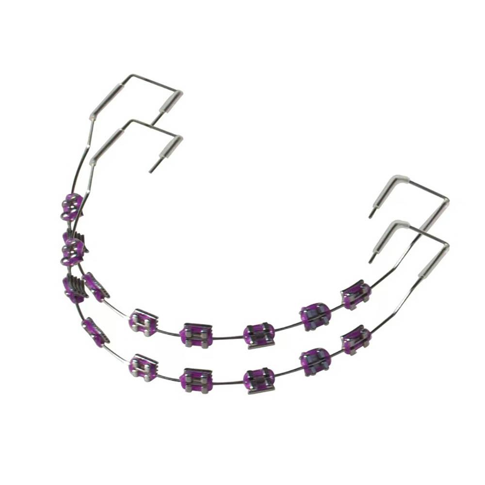 1 Pereche Aparate Dentare Colorate False Aparate Dentare la Modă Bijuterii Pentru Decorarea Temporară a Dinților