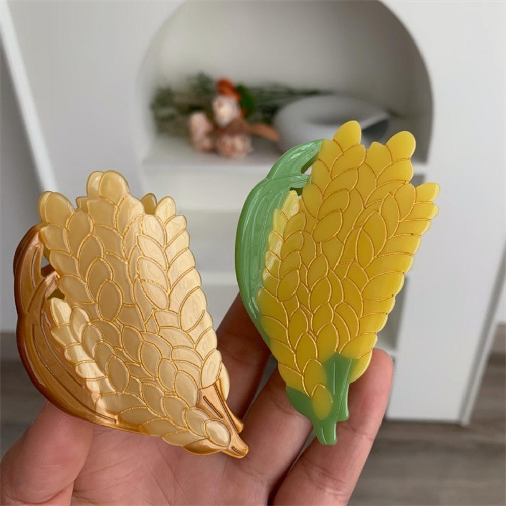 Korean Style Acetic Acid Hair Claw Waterproof Acrylic Hair Accessories Fruit Shark Clip  Girl