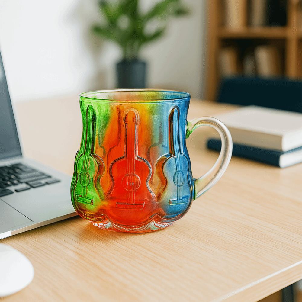 Colorful 3D Painted Book Mug Hand Drawn Design Coffee Tea Cup  Collection Gifts