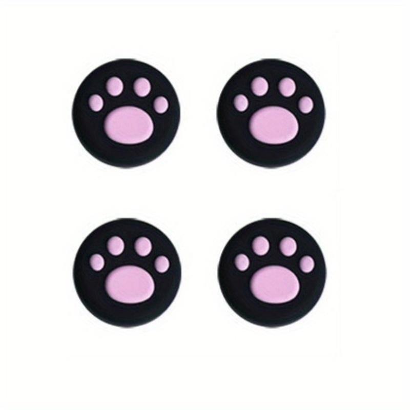 4-Units Silicone Joystick Thumb Grip Cap With Animal Paw Pattern To Boost Playing Performance