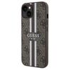 Guess Guhmp15Sp4Rpsw Iphone 15 / 14 / 13 6.1 Brązowy/Brown Hardcase 4G Printed Stripes Magsafe