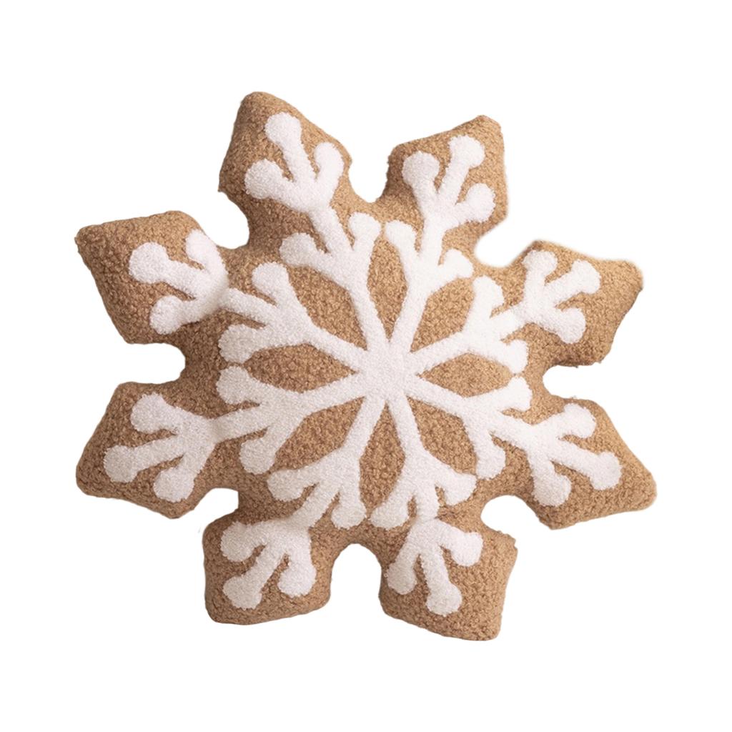 Christmas Snowflake Plush Throw Pillow, Festive Atmosphere Decoration, Party Gift