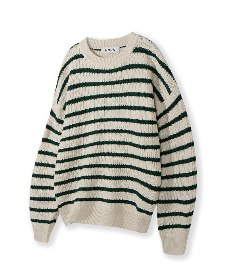 Nod You Napoli Striped Knit [Green] L