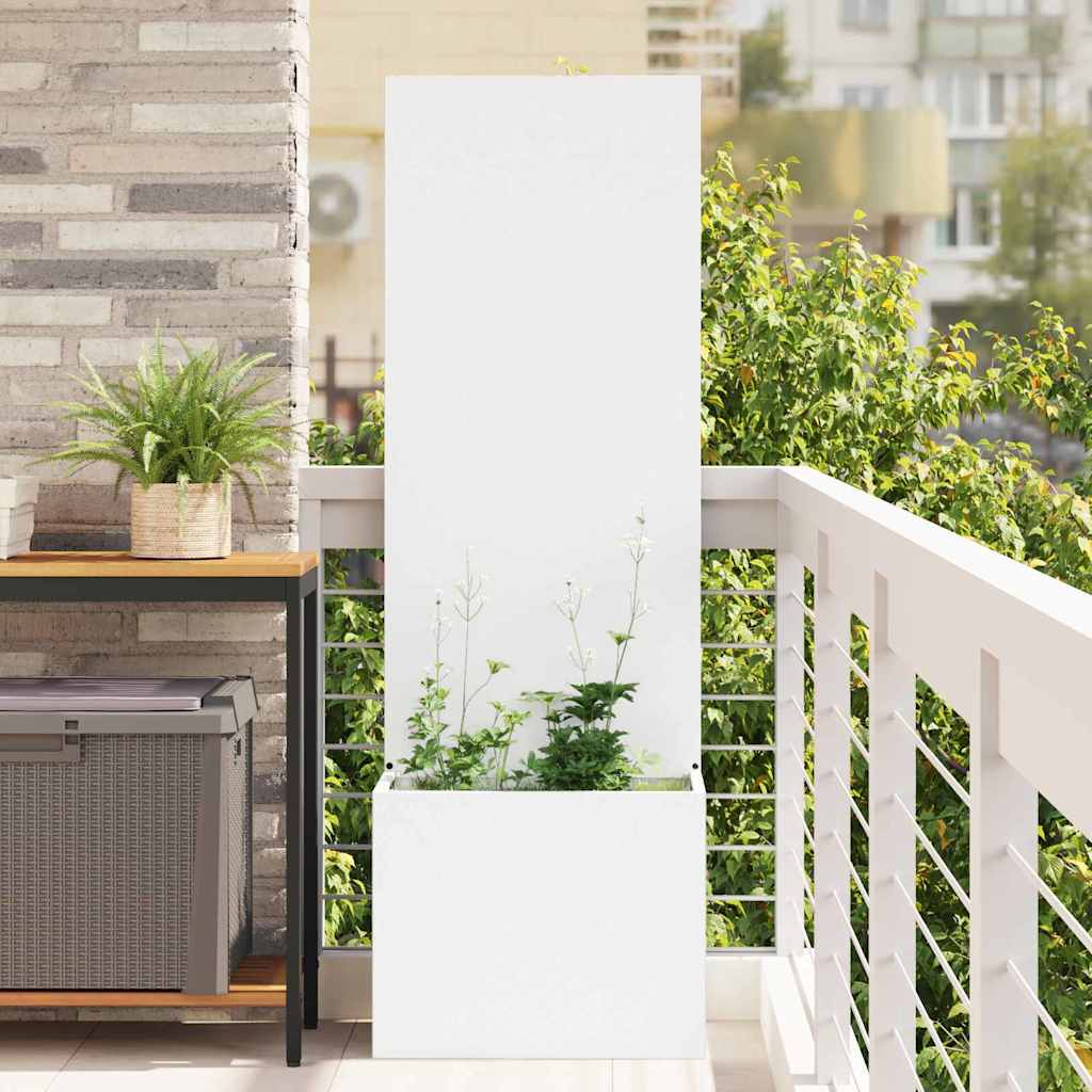 Garden Privacy Screen Canvas White 50 X 32 X 150 Cm
