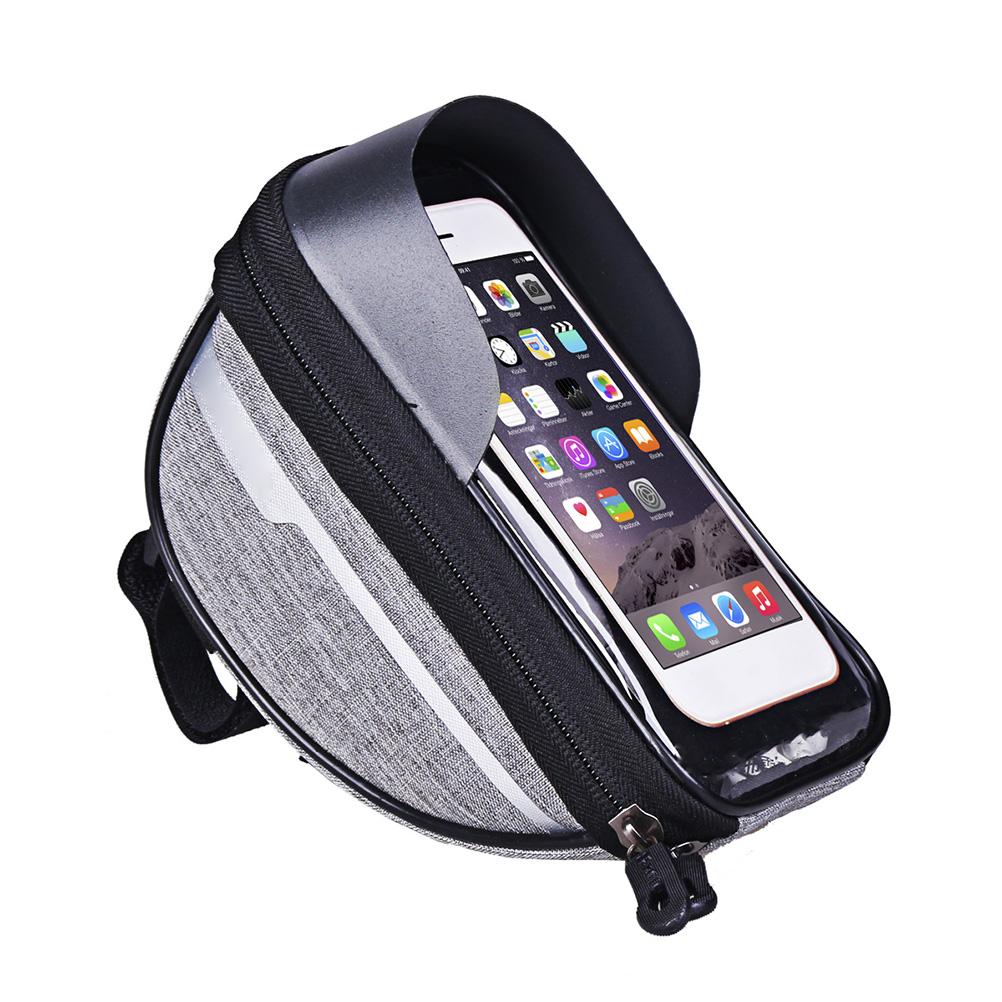 Bike Phone Holder Pouch Bag Bike Phone Mount Holder Double Reflective Waterproof Transparent for Cycling