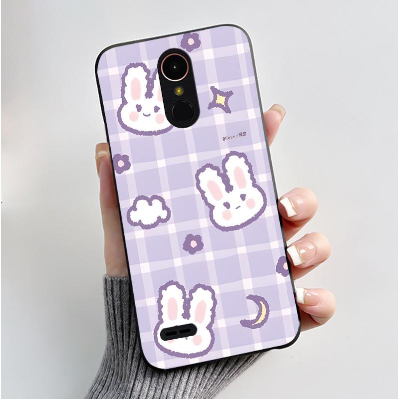 Case For LG K10 2017 M250N X400 Cute Love Rabbit Cartoon Soft TPU Silicone Ultra Thin Slim Back Cover For LG K10 2018 Phone Case