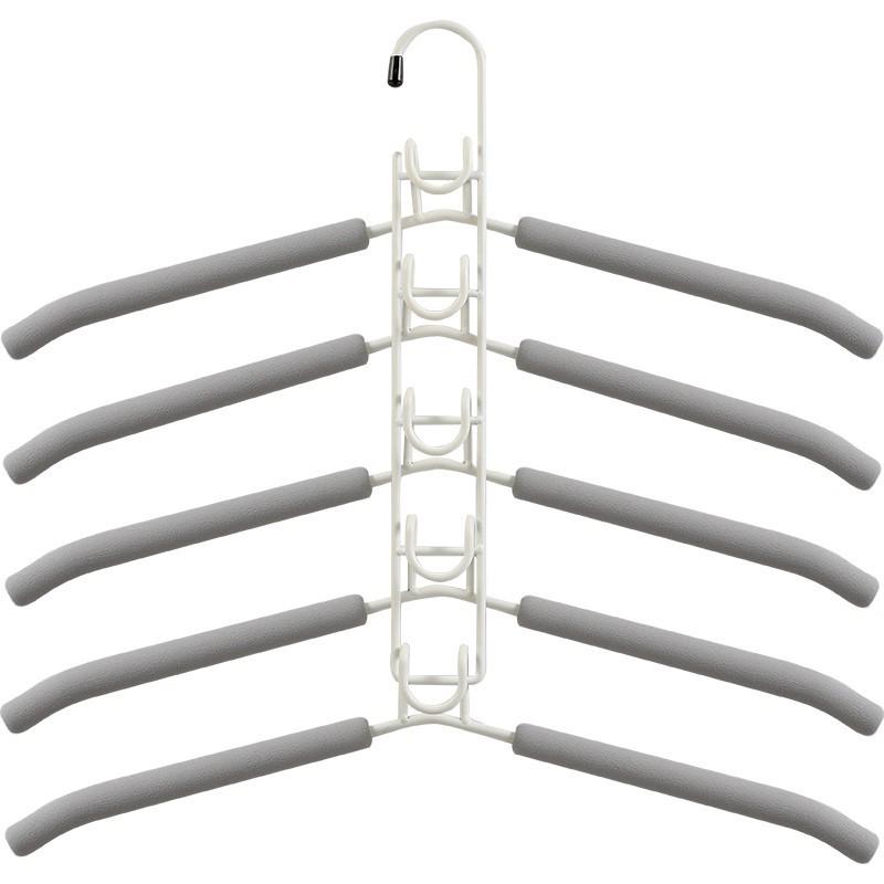 Space-Saving Children's Hangers: Multifunctional Baby Clothes Drying Rack with Hooks.
