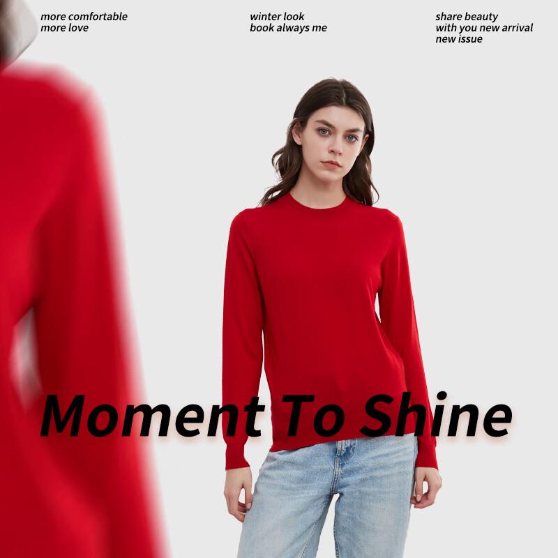 Hengyuanxiang Women's Fine Spun Pure Cashmere Sweater