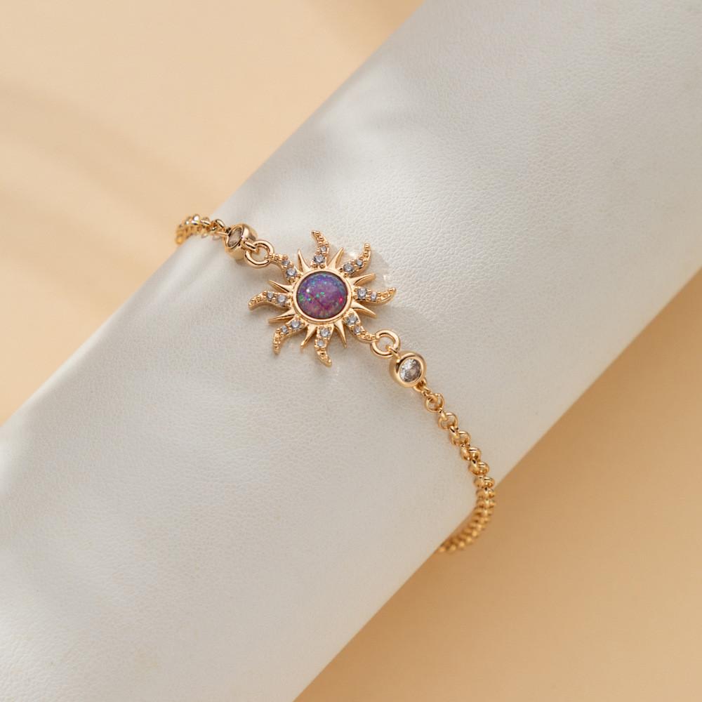 Delicate Zicron Necklace With Copper Accents And Eyecatching Star Shapes For Women
