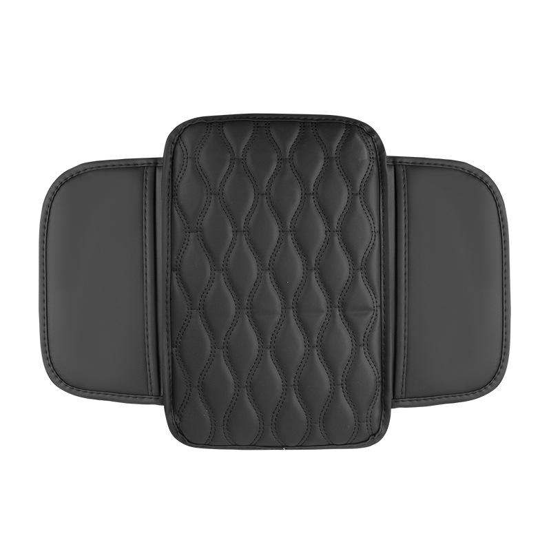 Car Armrest Box Height Pad Universal Leather Armrest Cushion Memory Foam Support Armrest Storage with Pocket Central Universal