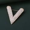 Brooch Women's New Korean Version V-shaped Simple Anti-light, Small Pin Suit Coat Shirt Fixed Accessories 2026