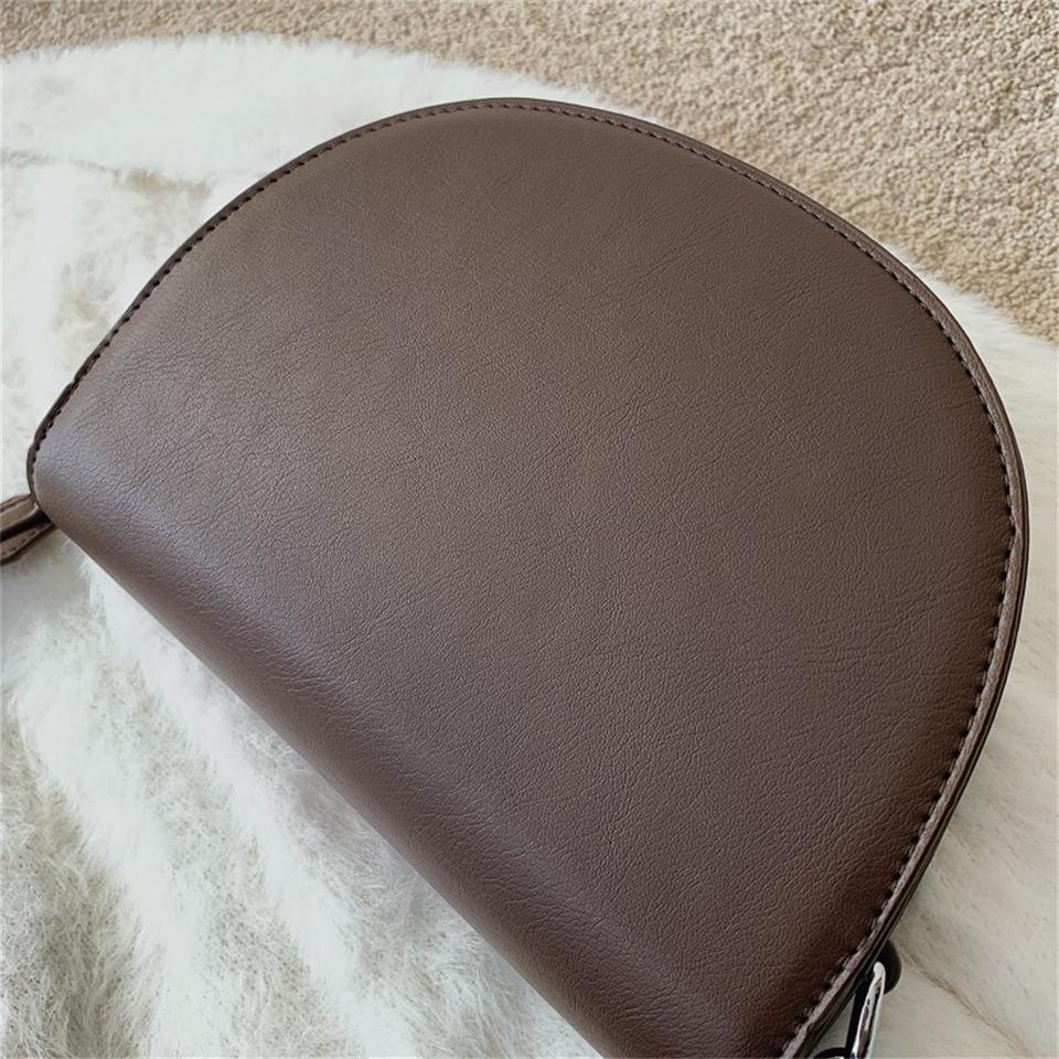 Solid Bag Retro Color Saddle High Quality Leather Shoulder Bags For Women 2024 New Simple Ladies Crossbody Bag Designer Handbags