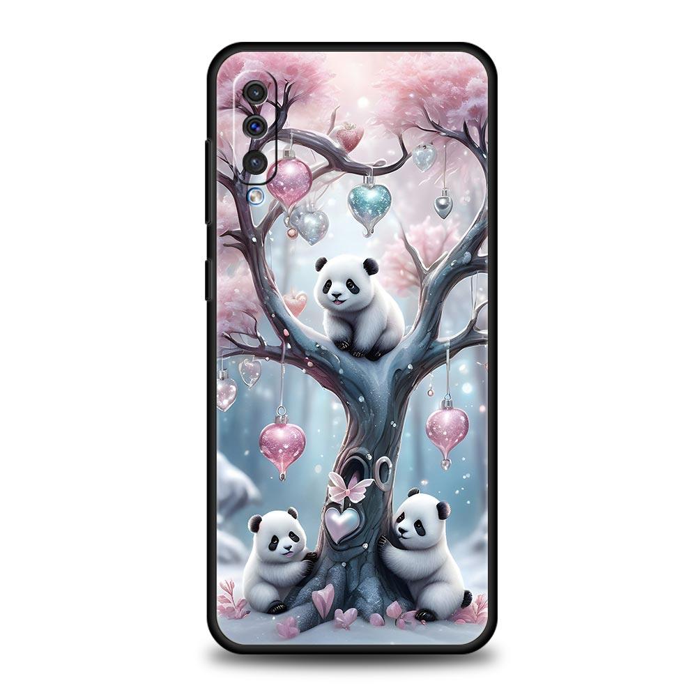 Baby Panda Phone Case for Samsung Galaxy A56 A36 A26 A16 A34 A24 A42 A22 A20 A12 A40 A30 A10 5G Soft TPU Cover Shell Fundas Bags