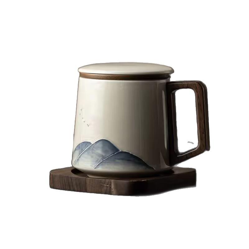Mountains And Rivers, Merchandise, Teacups, Tea Separation, Office Cups, Gift Boxes, Gifts For Elders, Fathers, Leaders
