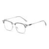 Japanese & Korean Retro Prescription Eyeglass Frames for Men & Women - Trendy Literary Style with Plain or Custom Lenses