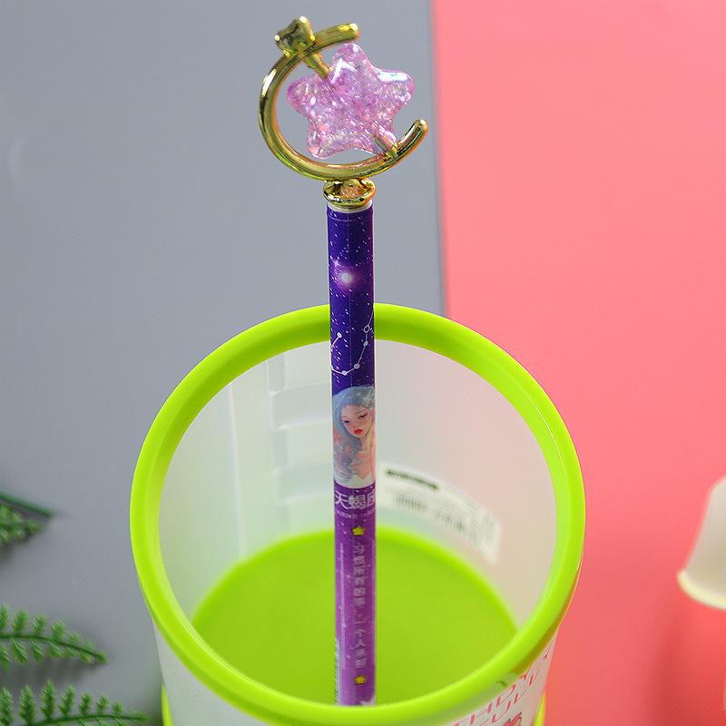 

Crystal Star Gel Pen - Water-Based Student Writing Tool 0.5mm фиолетовый