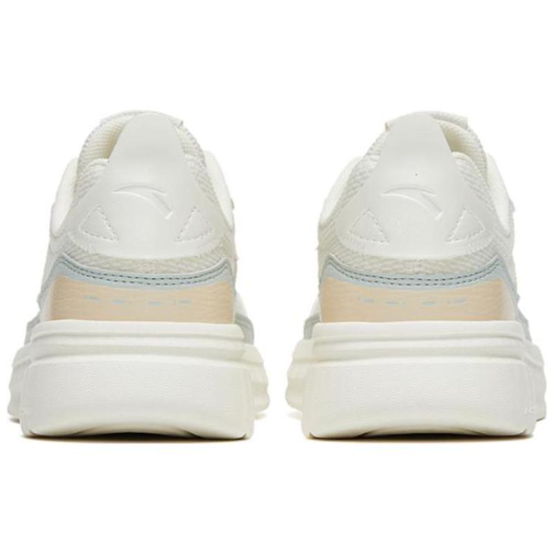 Anta Traveler GZ Anti Slip Wear Resistant Low Top Casual Shoes Women's White Green Brown Sneakers 122328816-1