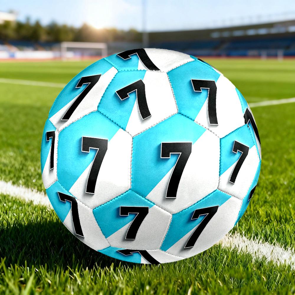 1pc Size 5 Number Seven Soccer Ball, Professional Match/Training Ball, Suitable for Indoor and Outdoor Sports Games. y62791