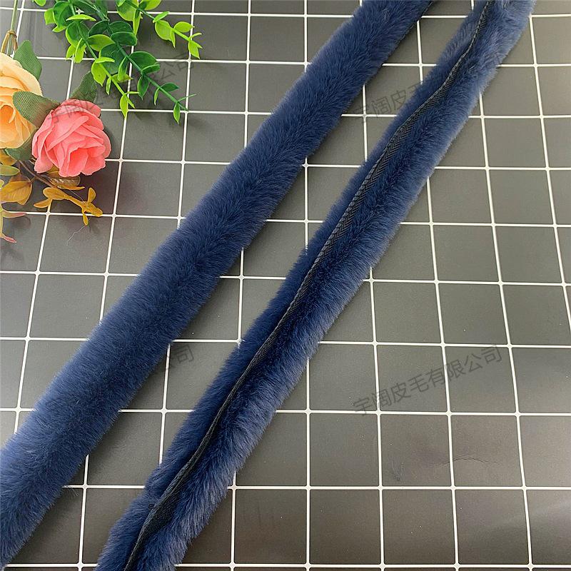 Handmade Imitation Otter Fur Trim for Hanfu Cloak and Apparel Accessories
