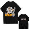 One Piece Zoro Luffy Gear 5 Printed Shortsleeved Cotton Tshirt Summer Tide Pure Cotton Unisex Clothing