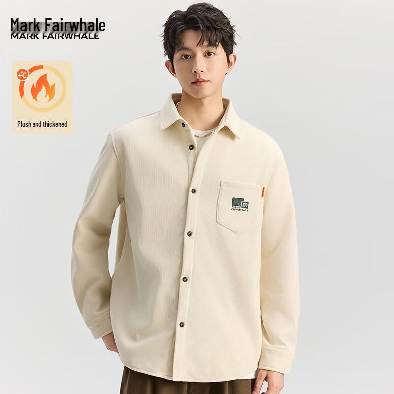 Mark Fairwhale Men's American Retro Plus Velvet Corduroy Shirt