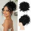 Cross-Border Fashion Women's Curly Hair Bun Wig with Elastic Drawstring
