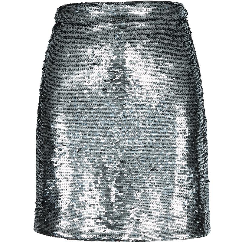 VEROMODA High-Waist Sequin Short Skirt S