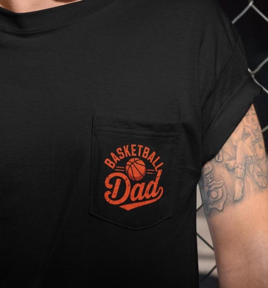 

Basketball Dad Pocket T-Shirt | Basketball Dad Gift, Father’s Day Shirt 2025, 2XL