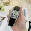Women'S Watch Women'S Rectangular Simple Retro Style Diamond-Encrusted Leather High-Value Women'S Watch