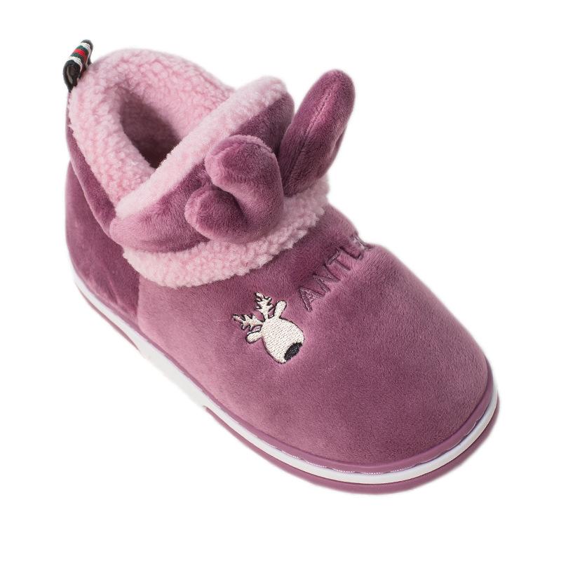 Zapatillas de algodón para niños Nuevas zapatillas de invierno Niños  medianos y pequeños de 1 a 12 años de edad Tacón de hombre Peluche  engrosado Casa Caminar Zapatos de algodón comprar a