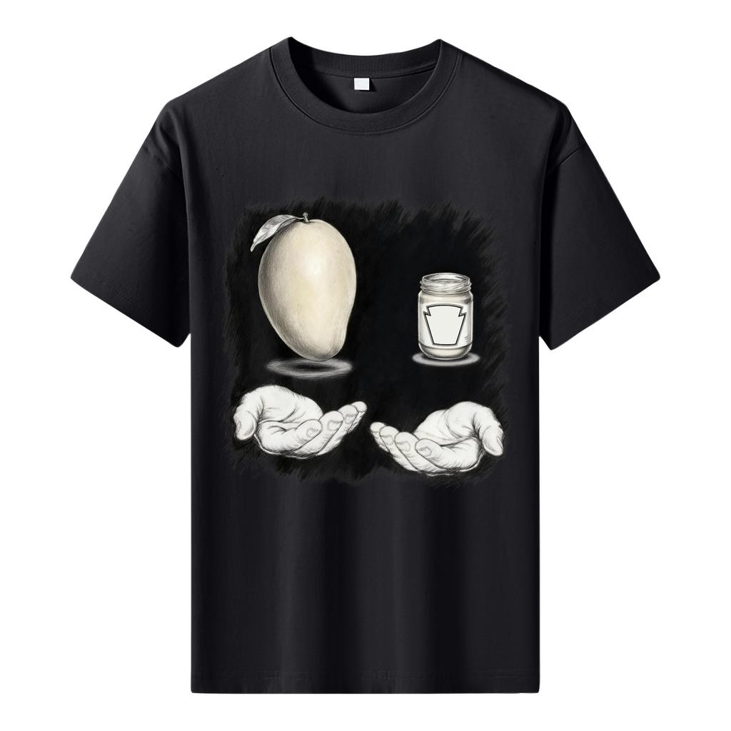 Men's Printed Short Sleeve T-Shirt Men's Loose Casual Short Sleeve Top