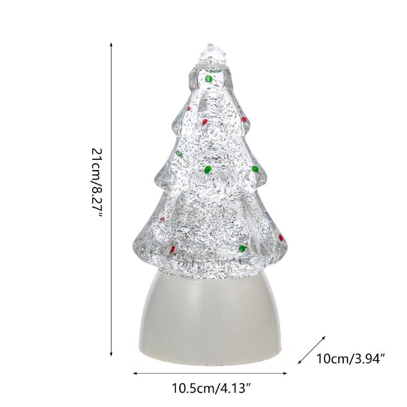 Exquisite LED Christmas Tree Ornament Luminous Tabletop Tree Shaped Decor 2024 New Year Gift for Party Decorations