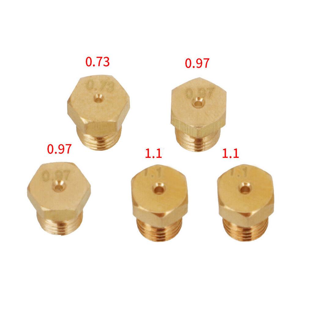 5pcs Metal Convenient And Reliable Stove Burner Set For Stoves Natural Hob LPG Conversion Kits Injectors Set