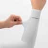 Cycling sun protection arm warmers with UPF50 filter, 2 pcs, white